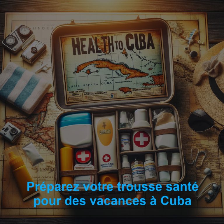 Préparez votre trousse santé pour des vacances à Cuba