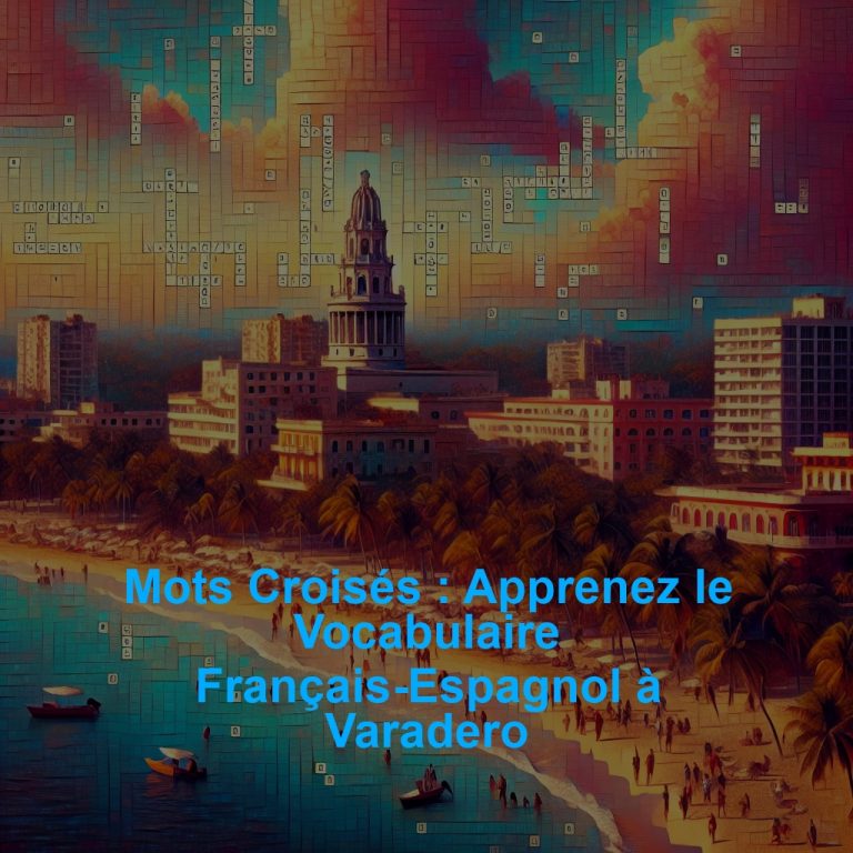 Mots Croisés : Apprenez le Vocabulaire Français-Espagnol à Varadero