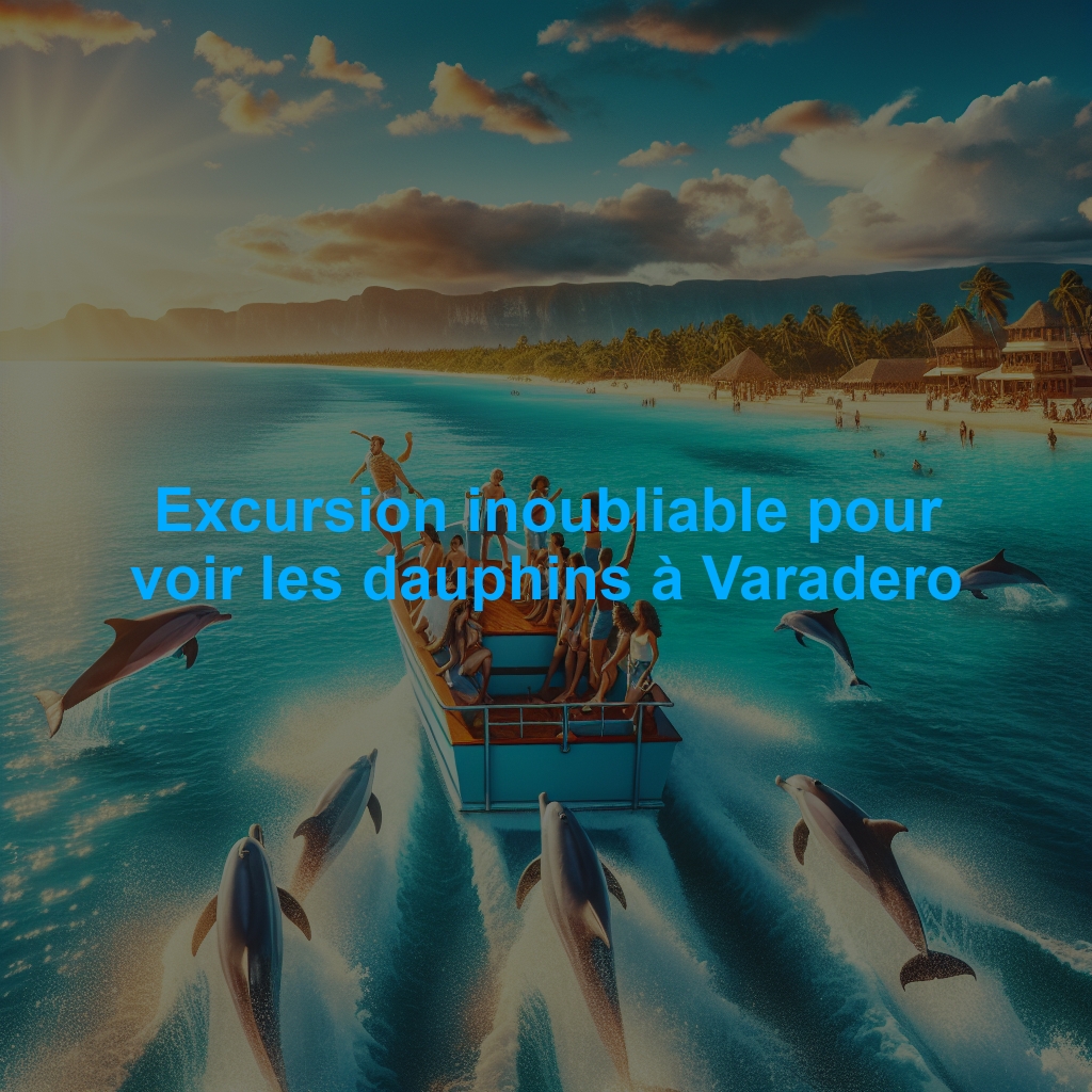 Excursion inoubliable pour voir les dauphins à Varadero