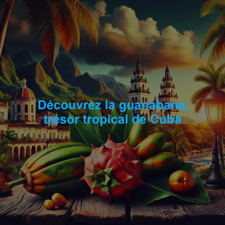Découvrez la guanabana, trésor tropical de Cuba