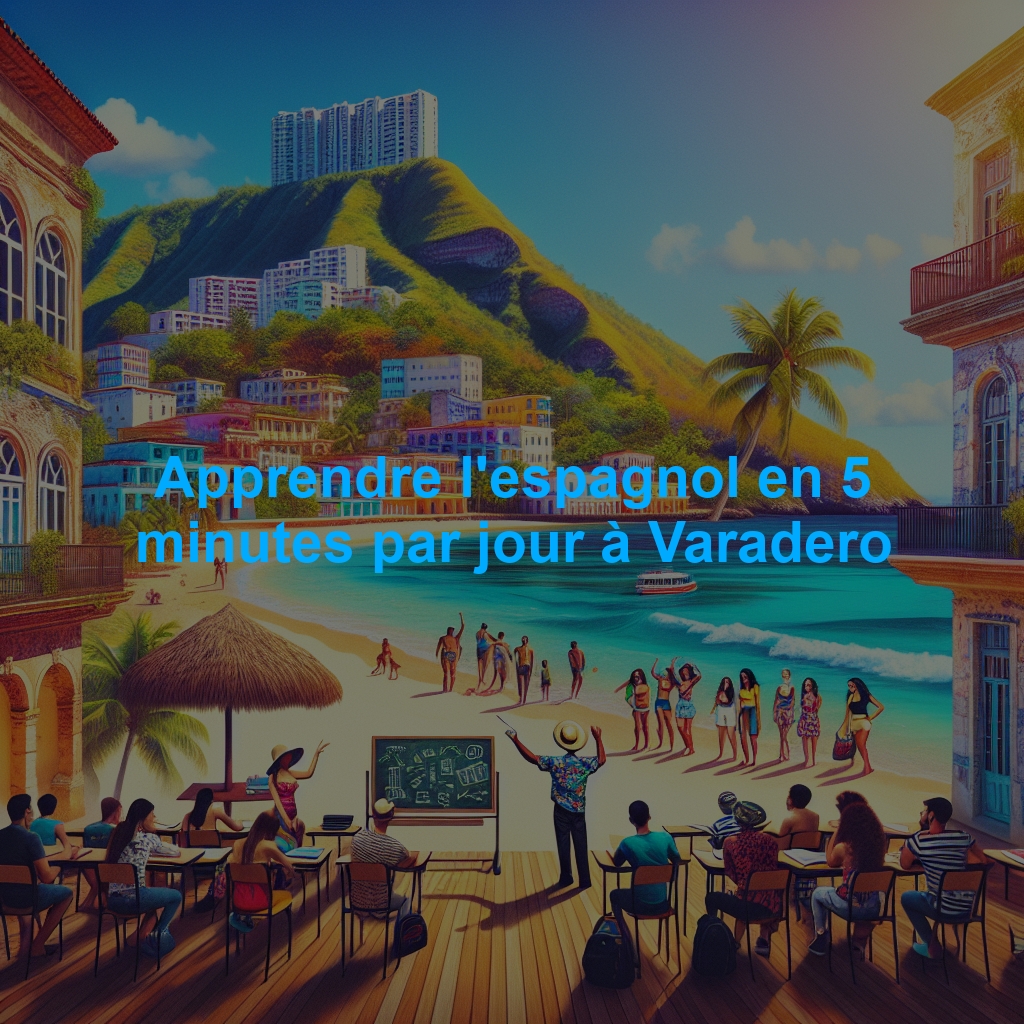 Apprendre l'espagnol en 5 minutes par jour à Varadero