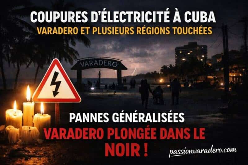 Varadero sans électricité depuis ce matin